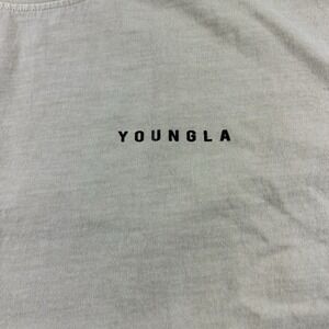 YoungLA T-Shirt Mens 2XL Beige Young King Tee Short Sleeve Crew Neck Relaxed Fit